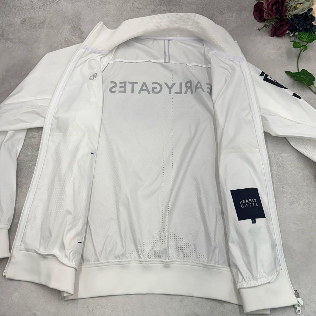 パーリーゲイツ　ナイロンジャケット　ホワイト　ゴルフウェア