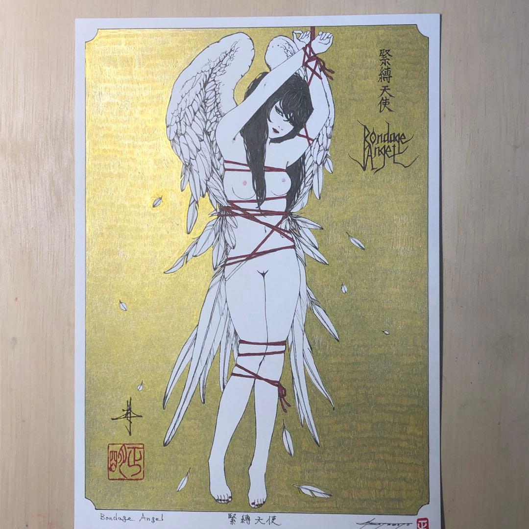 Bondage Angel 緊縛天使　【肉筆絵画】