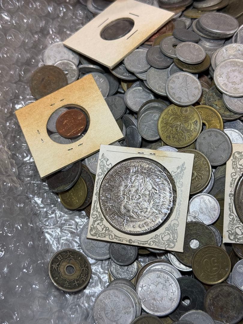 銀貨 古銭 硬貨 日本古銭 雑銭まとめ　2.0kg以上