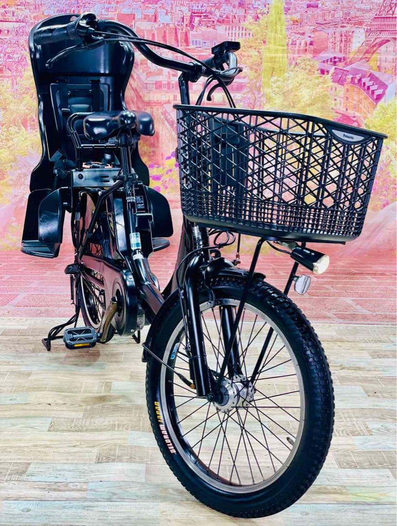 k2473 [大容量13.2Ah]電動自転車パナソニック子供乗せ 20インチ