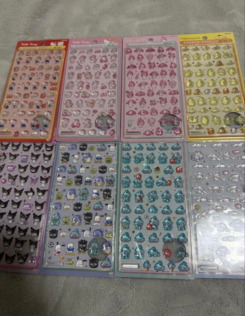 【正規品】ボンボンドロップシール サンリオ ミニ 8種