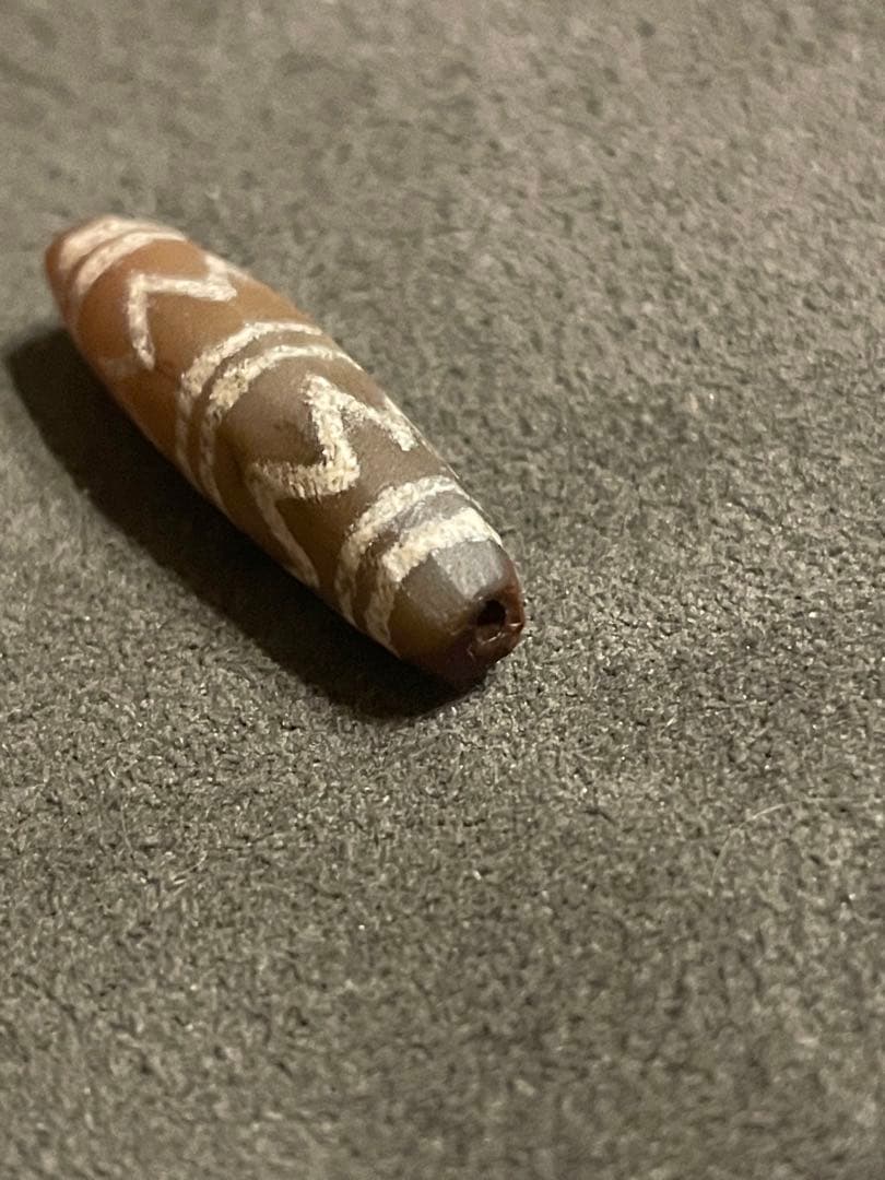 古代エッチドカーネリアン　天珠