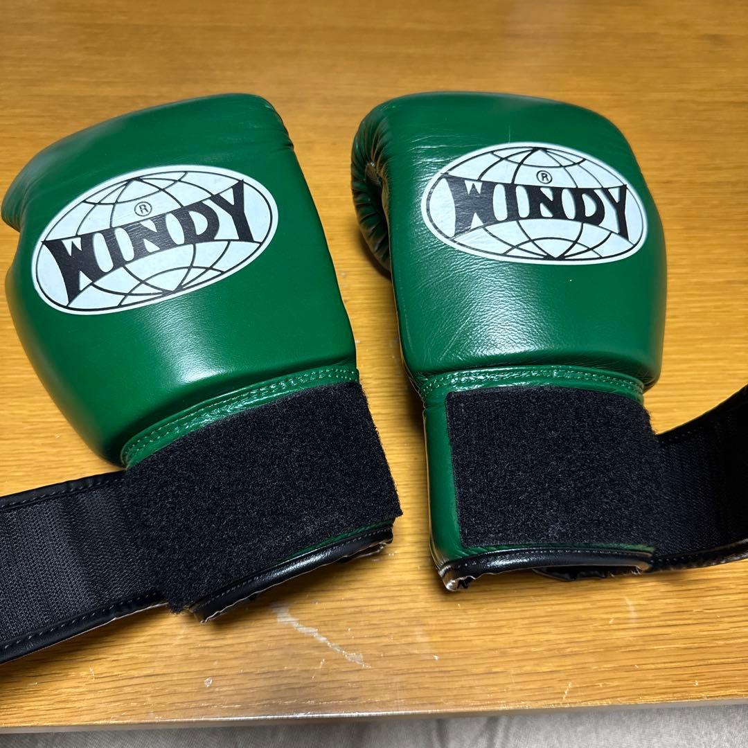 WINDY ボクシンググローブ 8 oz グリーン