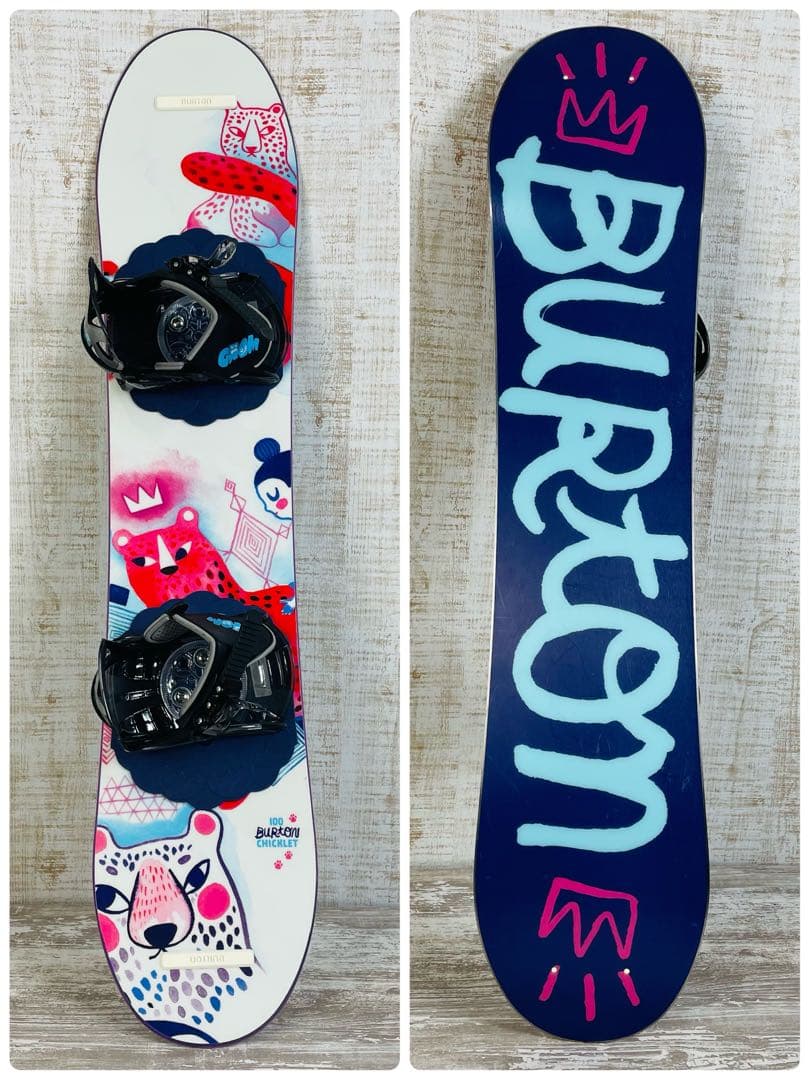 Burton チクレット100&ビンディング&ブーツ　キッズ　スノーボードセット
