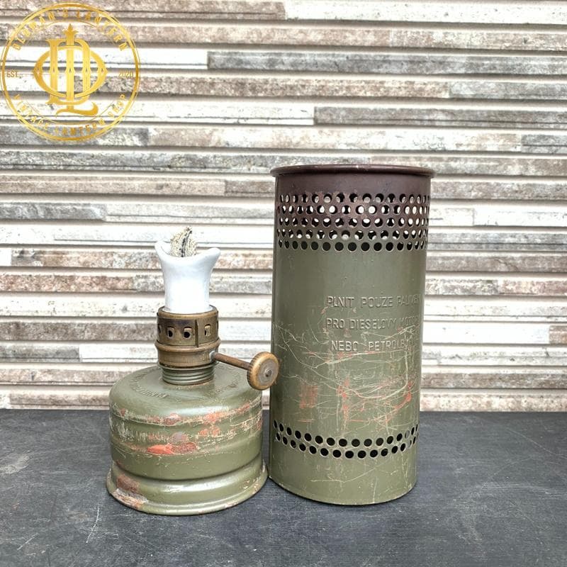 旧チェコ 軍 軍用燃料ストーブ（フィールドストーブ）専用ケース付属