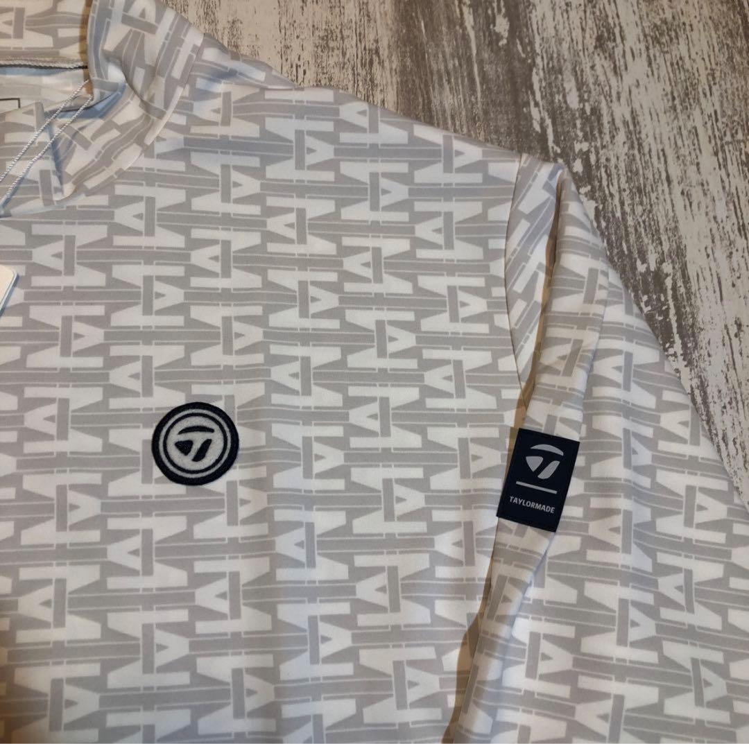 テーラーメイド　ゴルフウェア　長袖モックネック　Lサイズ　ホワイト