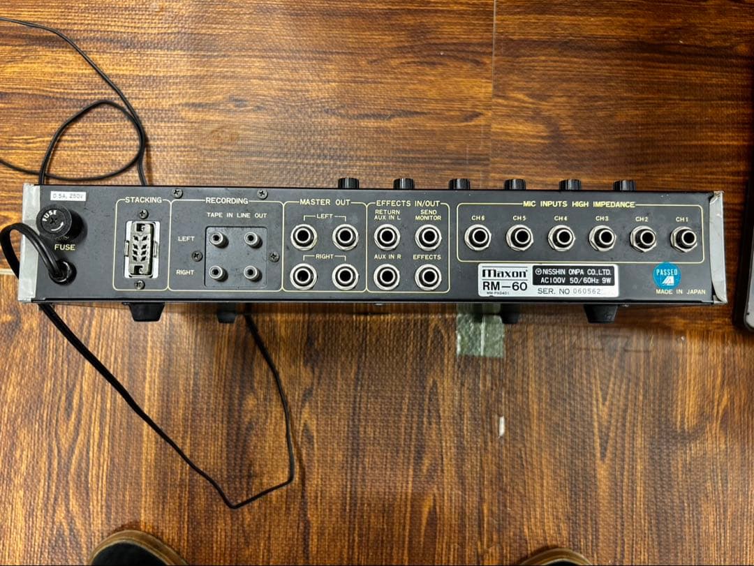 通電ok マクソンMAXON RM-60 ミキサー maxon ステレオミキサー