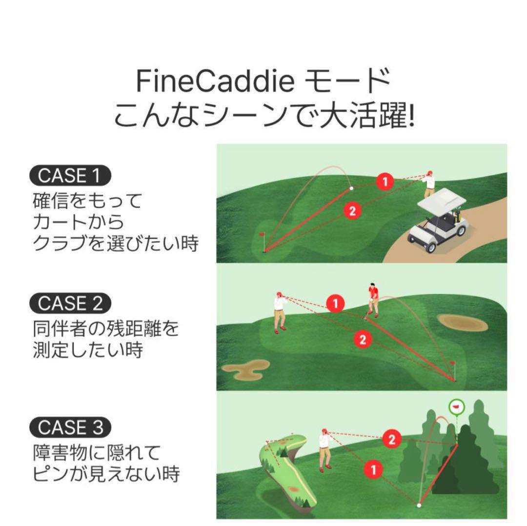 J9 mini ファインキャディ FINECADDIE ゴルフ 距離計 黒