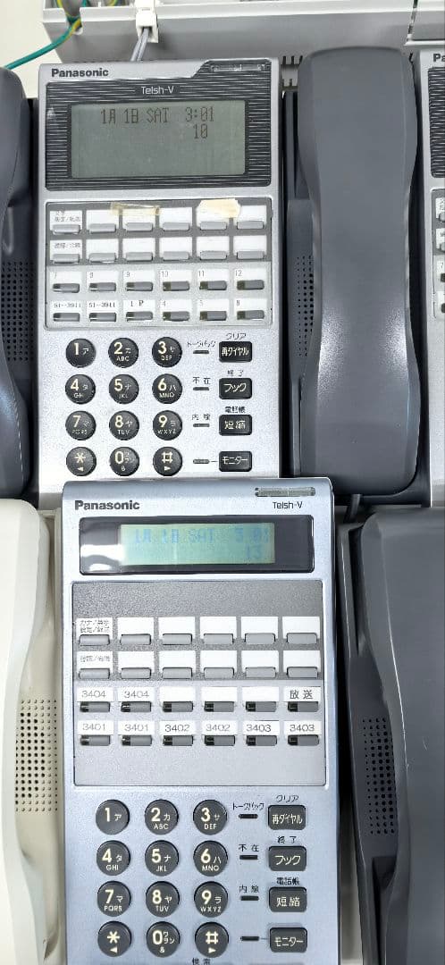 【動作確認】Panasonic VB-E150B主装置と12キー電話機5台セット