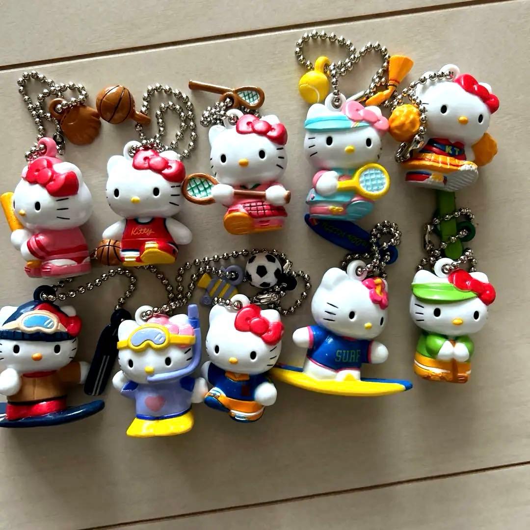 希小！レトロ！ハローキティ スポーツ　ストラップ 全10個セット！