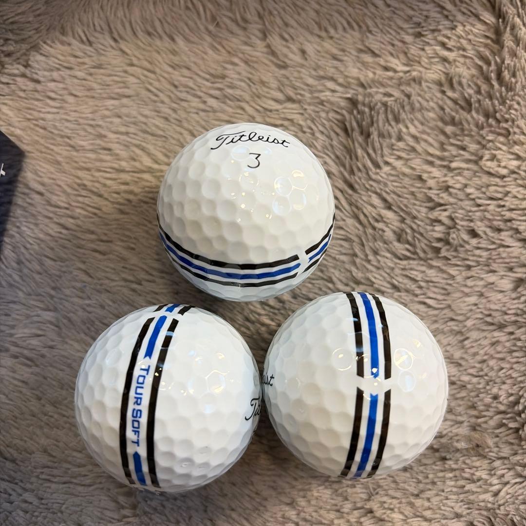 ★新品★タイトリスト ツアーソフトエイム360 ホワイト 3ダース　おまけ付き