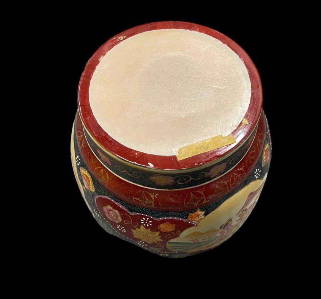 【特大 美品】薩摩焼 沈降壺 高さ約130cm 特大 大型 花瓶 古中国 飾り壺