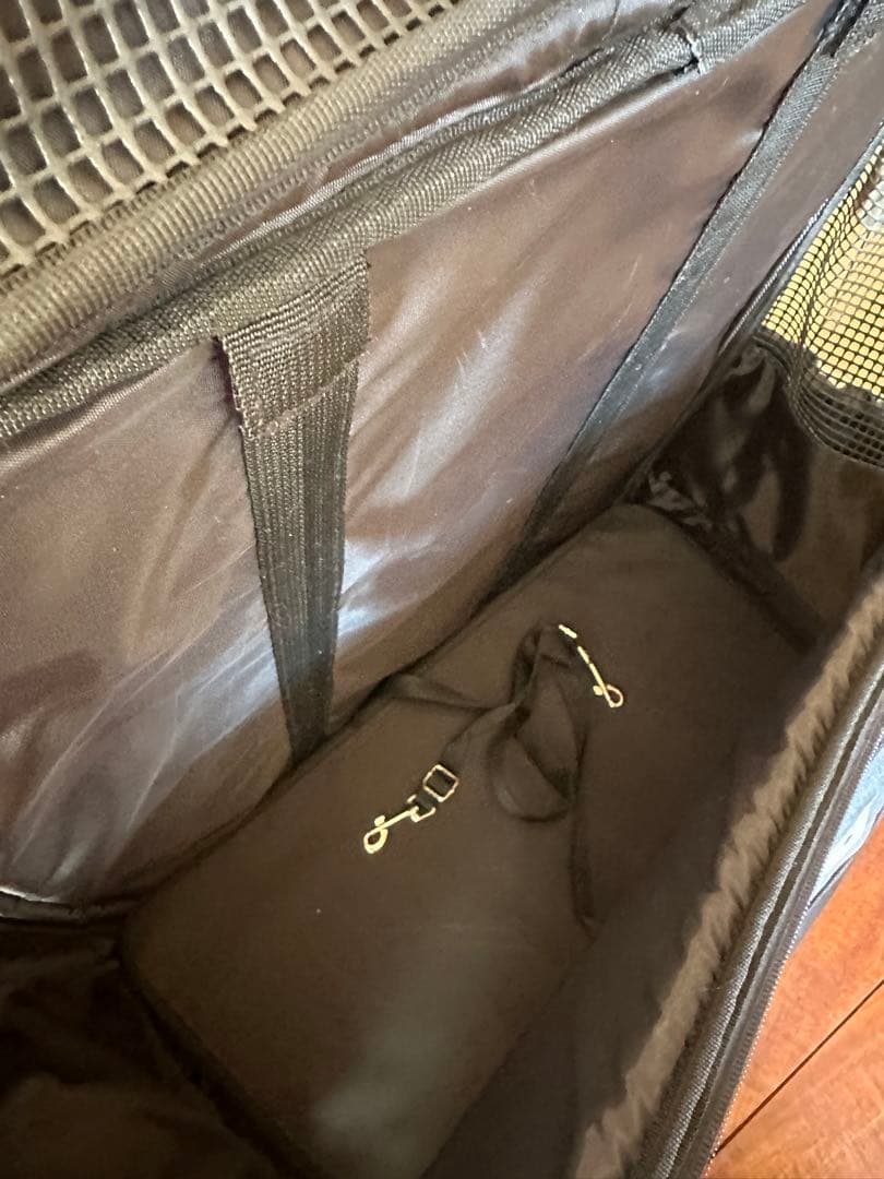 【美品】Lifelike ペットキャリー リュック 耐荷重15kg ネイビー