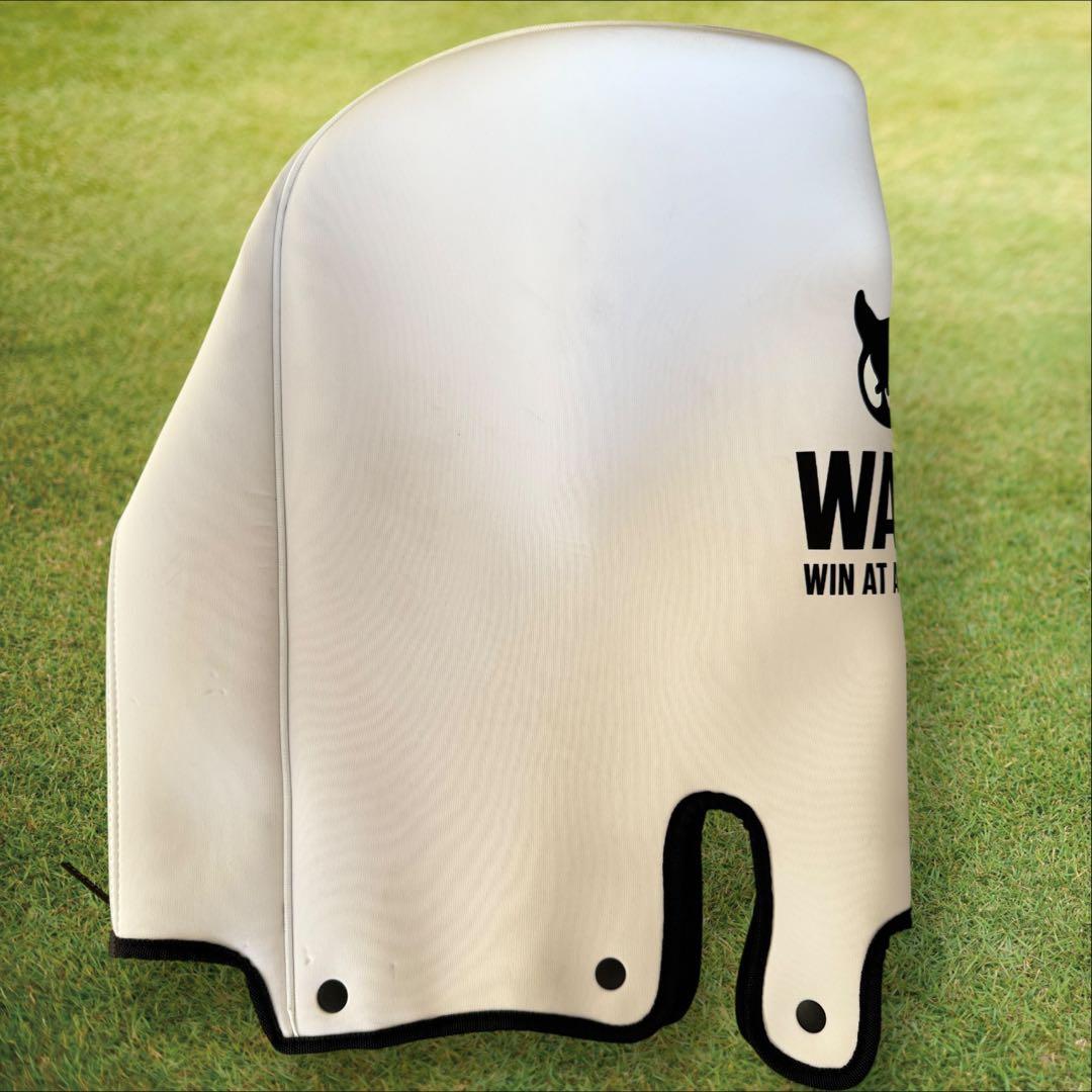 WAAC ワック　キャディバッグ　3点ショルダー　スタンド式　軽量　白