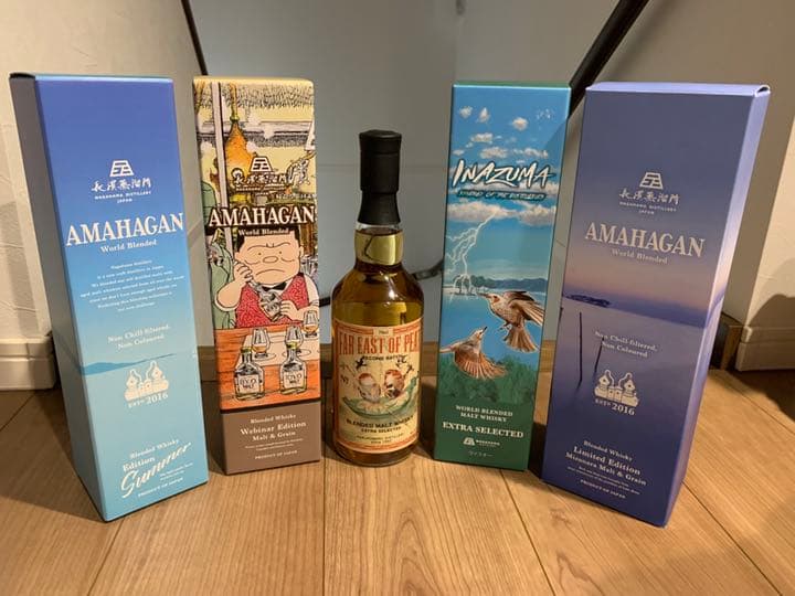 長濱蒸留所　若鶴酒造　ウイスキー5本セット