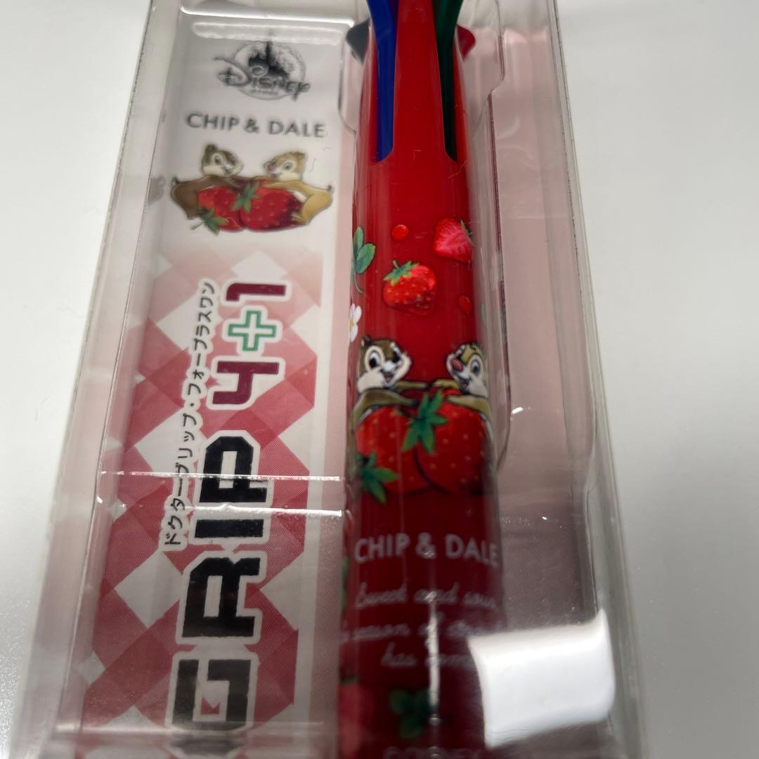 春人気　ディズニー限定完売ドクターグリップ　チップデール　いちご