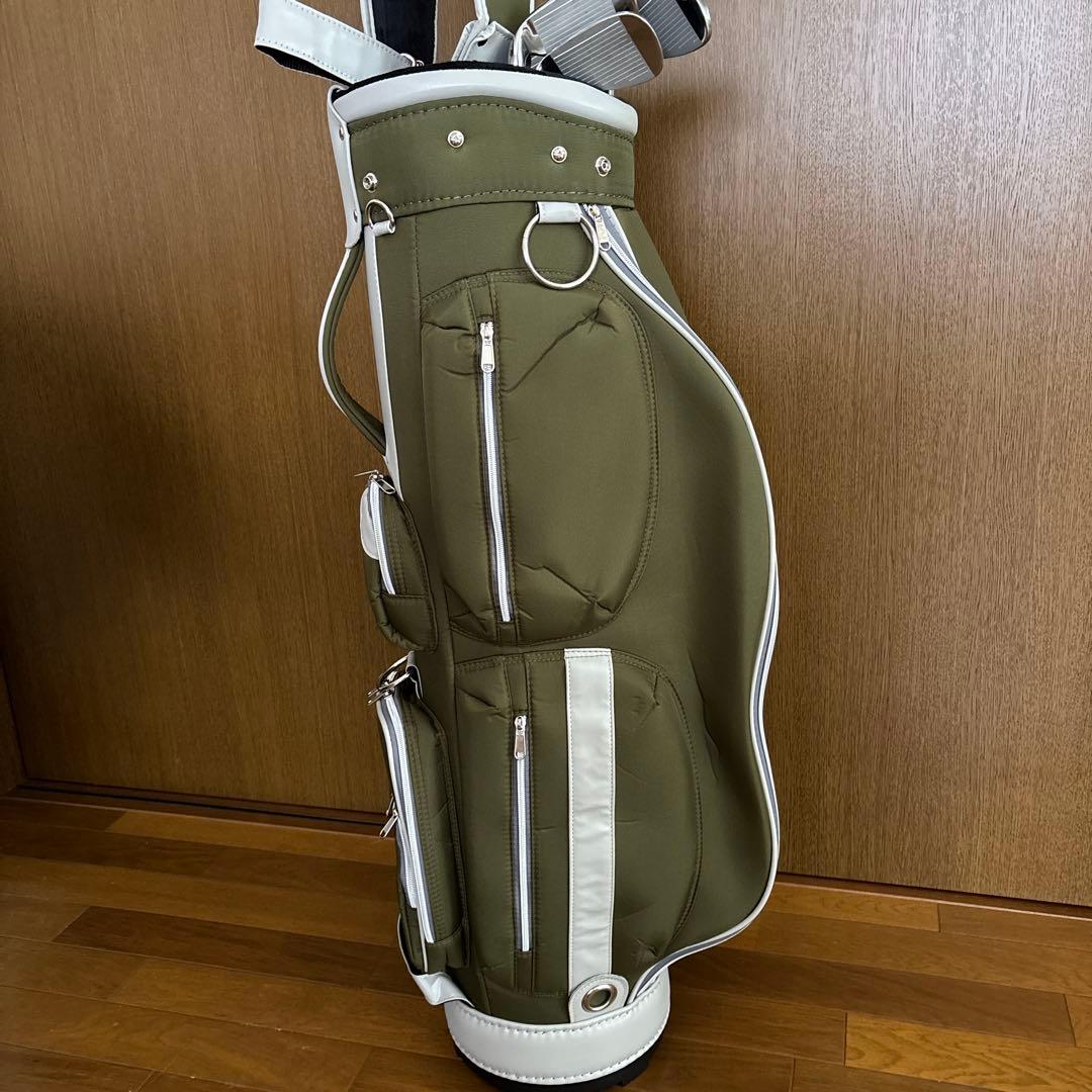 オリーブグリーン ゴルフバッグ 超軽量2.9k g