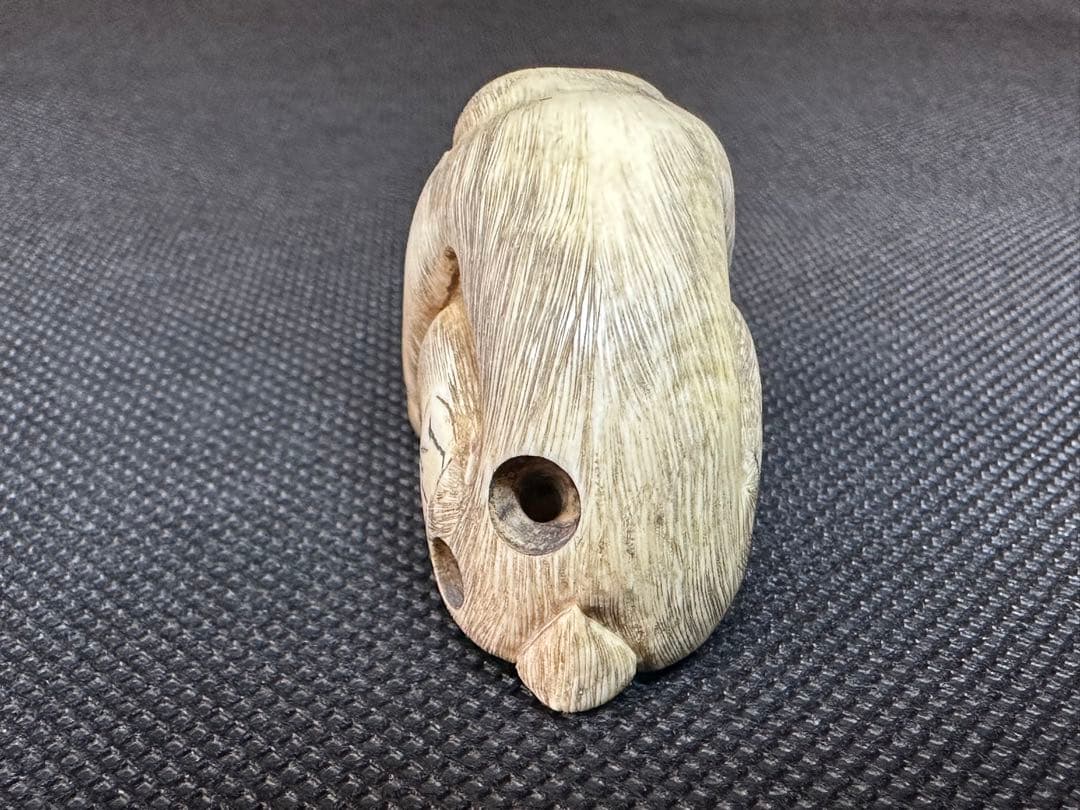 根付　アンティーク　歌舞伎　象牙調　彫刻 古美術品　 置物　細密細工　骨董