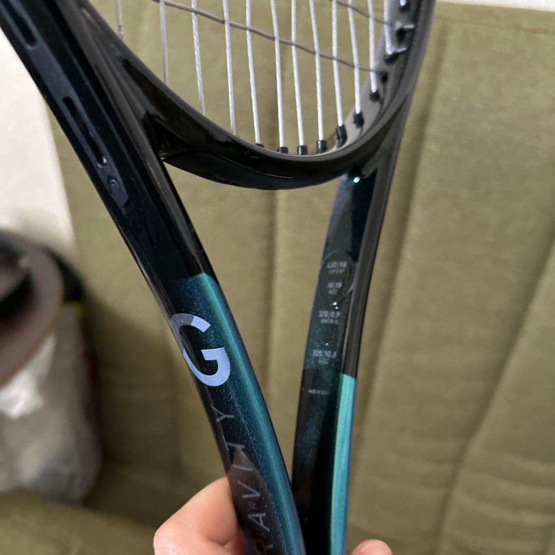 硬式テニスラケット ブラック・ブルー ・グラビティ・HEAD