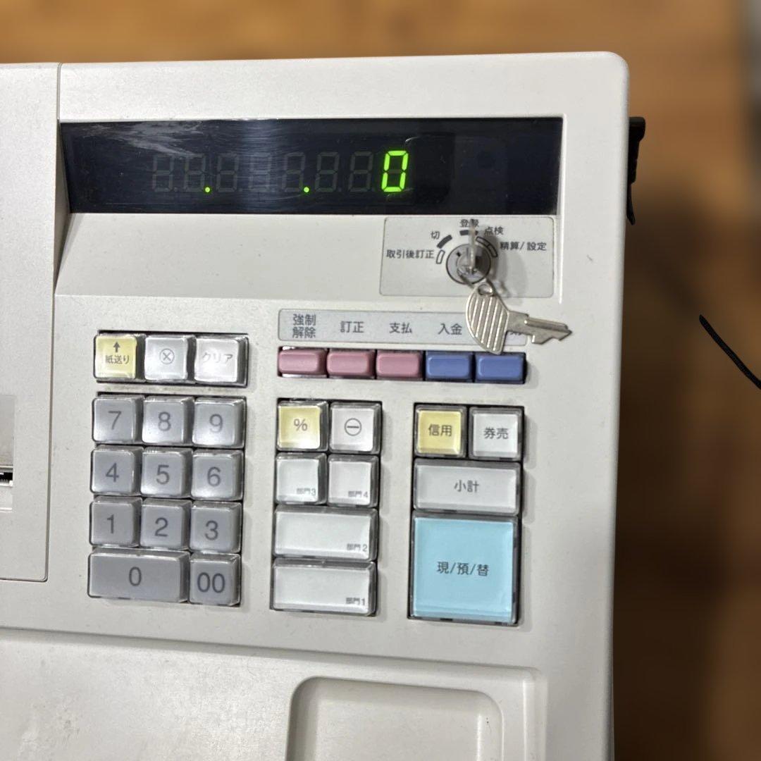 シャープ 電子レジスタ 4部門 ホワイト系 XE-A107-W SHARP