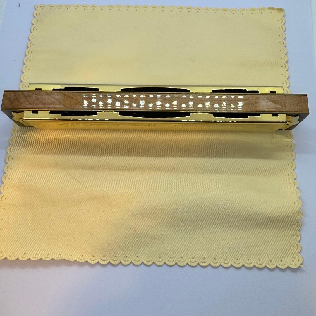 tombo 大石昌美　監修　モデル　ハーモニカ　ゴールド ゼンオン　木製ボディー