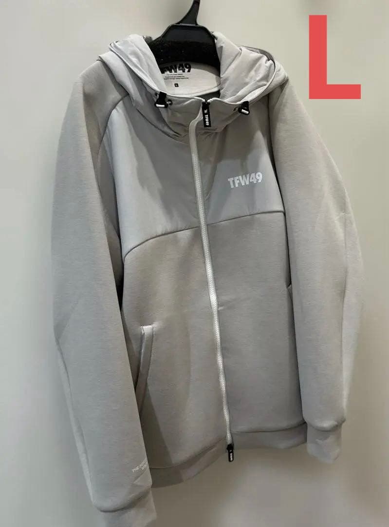 新品❤️TFW49 グレー フルジップフーディ L