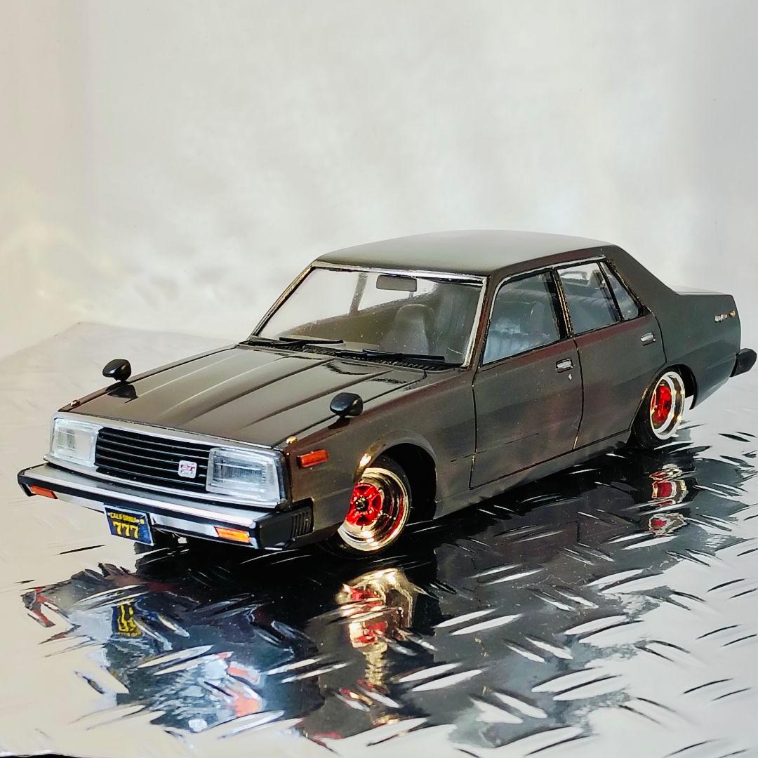 車プラモデル　アオシマ1/24　 日産ジャパン4ド　組み立て済み完成品