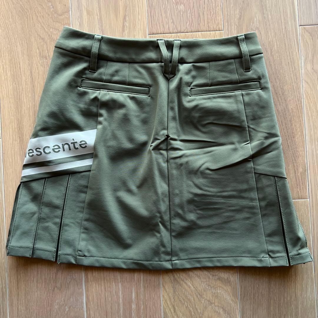 【新品】デサント　descente ゴルフスカート オリーブグリーン　S