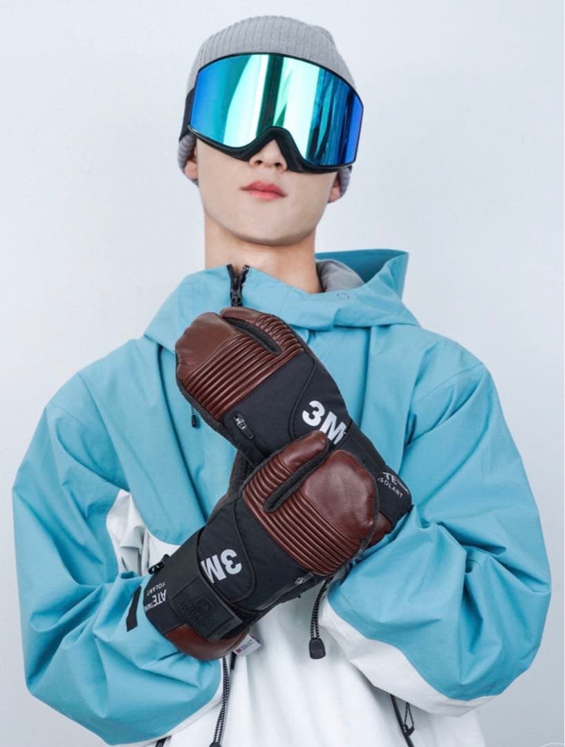 スノーボード　レザー グローブ