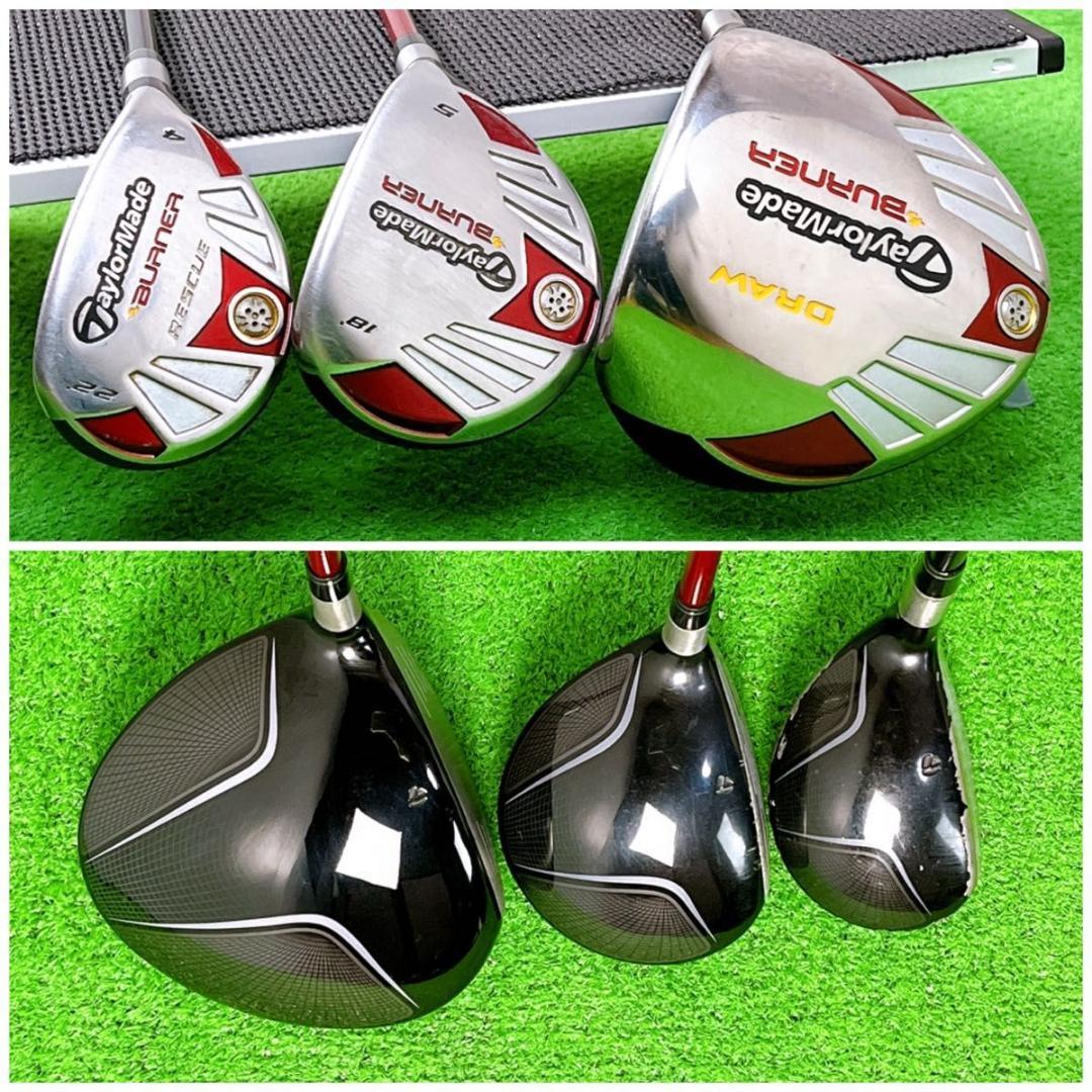 メンズ テーラーメイド バーナー ゴルフクラブセット 右打ち 11本 初心者