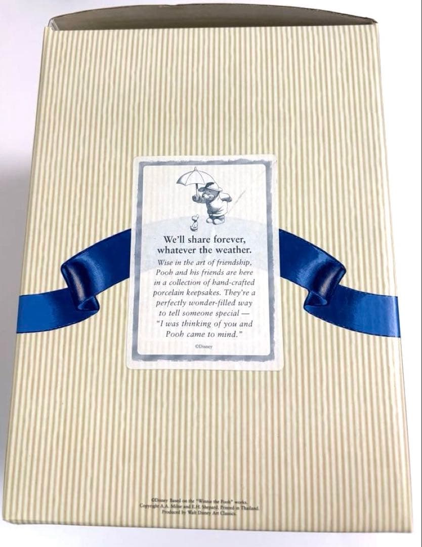 くまのプーさん　陶器フィギュア　傘　ディズニー　レア　プー　置物