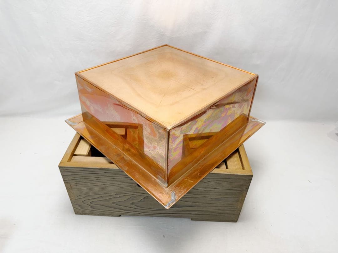 茶道具 焼杉 置炉 野々田電熱器 電気炭 敬典造 丸釜釜印 3点セット 元箱