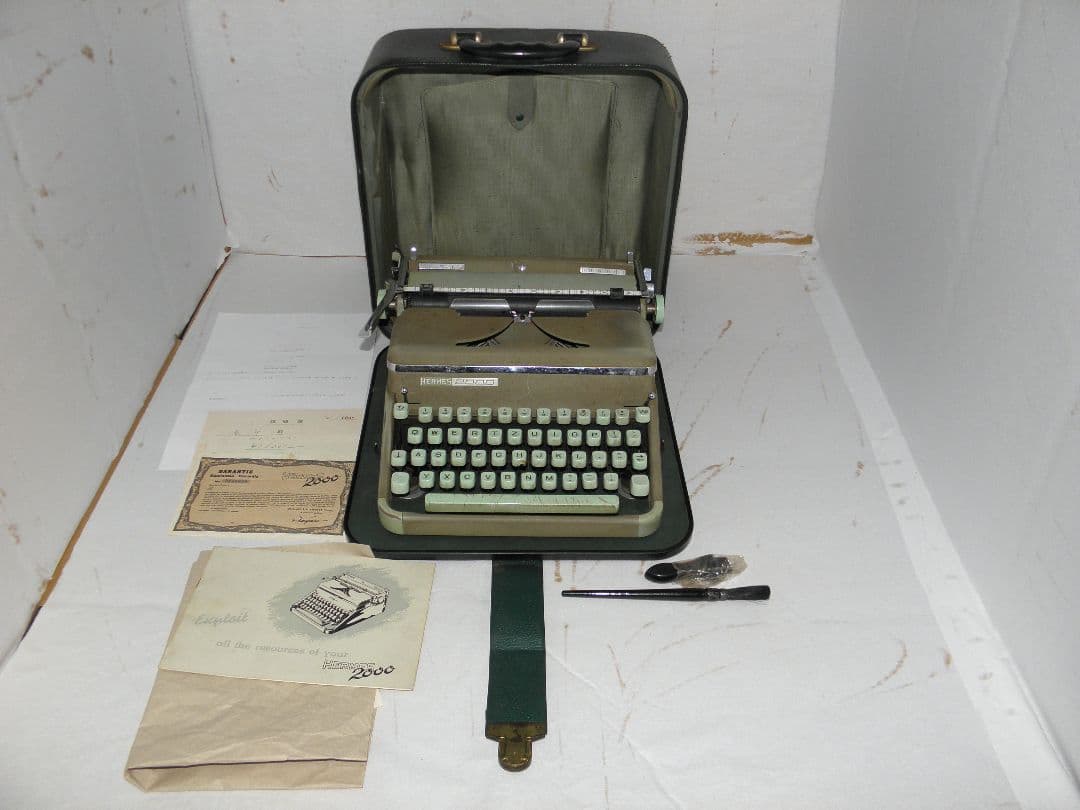 極希少・完動品】HERMES 2000 タイプライター 1953年製 付属品完備