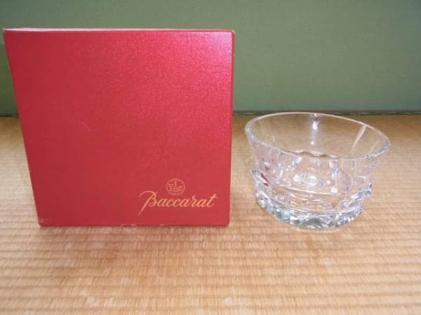 希少 未使用 1960年代 共箱付◆オールド バカラ ベース&ボウル（花器、花瓶