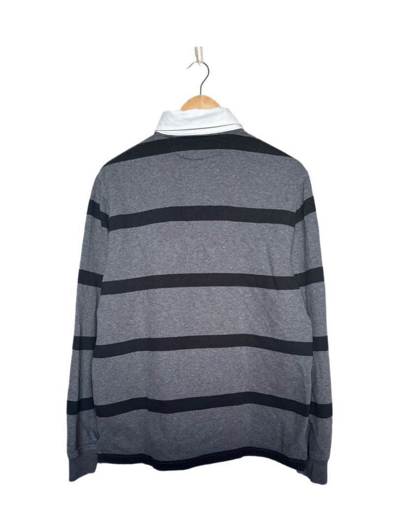 ポロラルフローレン ラガーシャツ　刺繍ロゴ　常田大希　襟付き　ボーダー