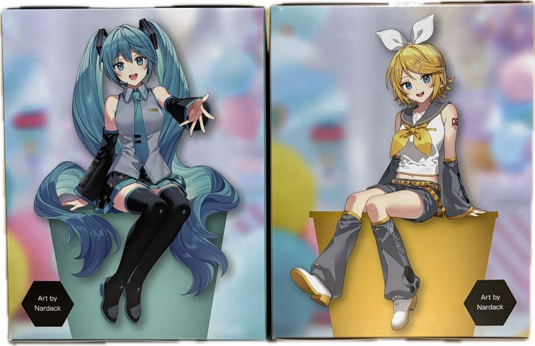 フリューくじ 初音ミク ぬーどるストッパーフィギュア　初音ミク　鏡音リン