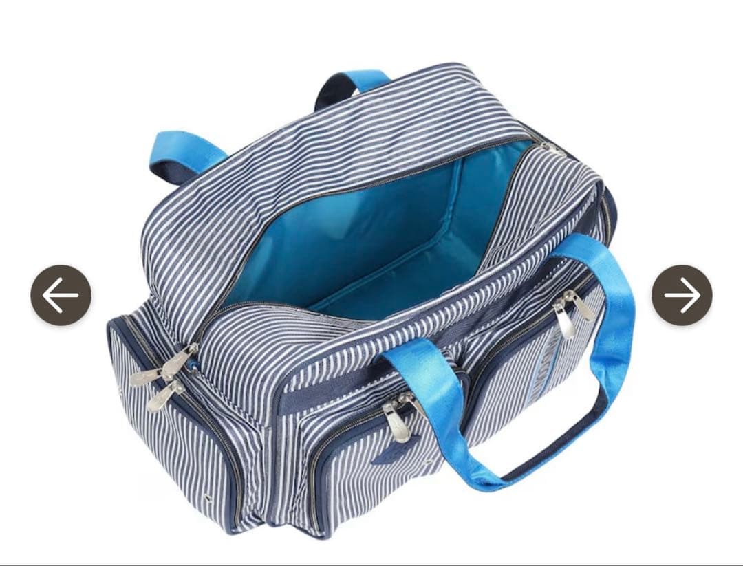 新品　TRANS CONTINENTS ストライプ ボストンバッグ