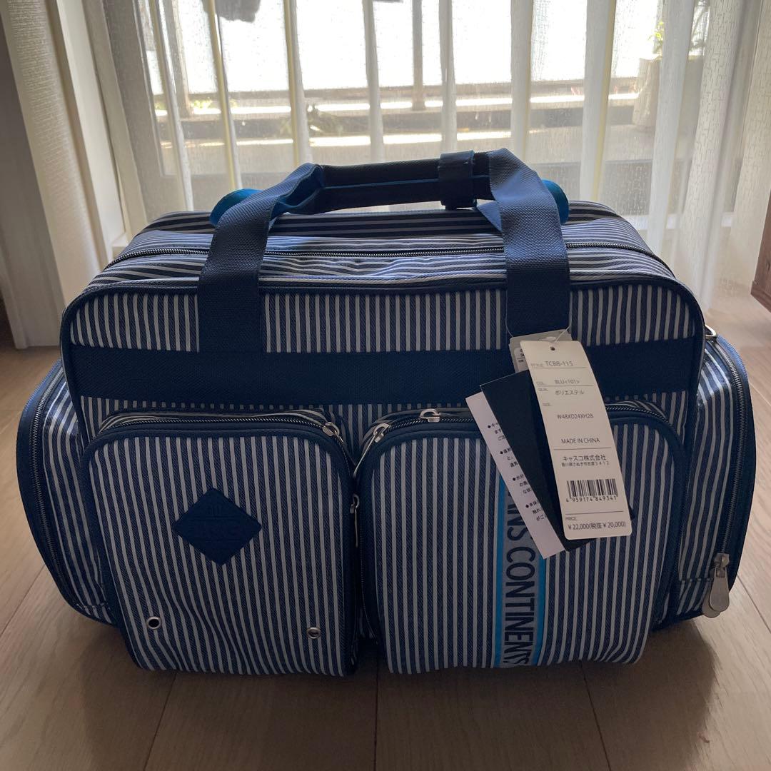 新品　TRANS CONTINENTS ストライプ ボストンバッグ