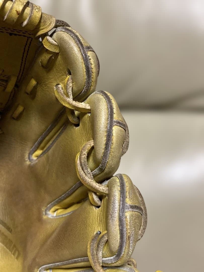 ごりら印の野球道具　硬式グローブ イエロー　30cm