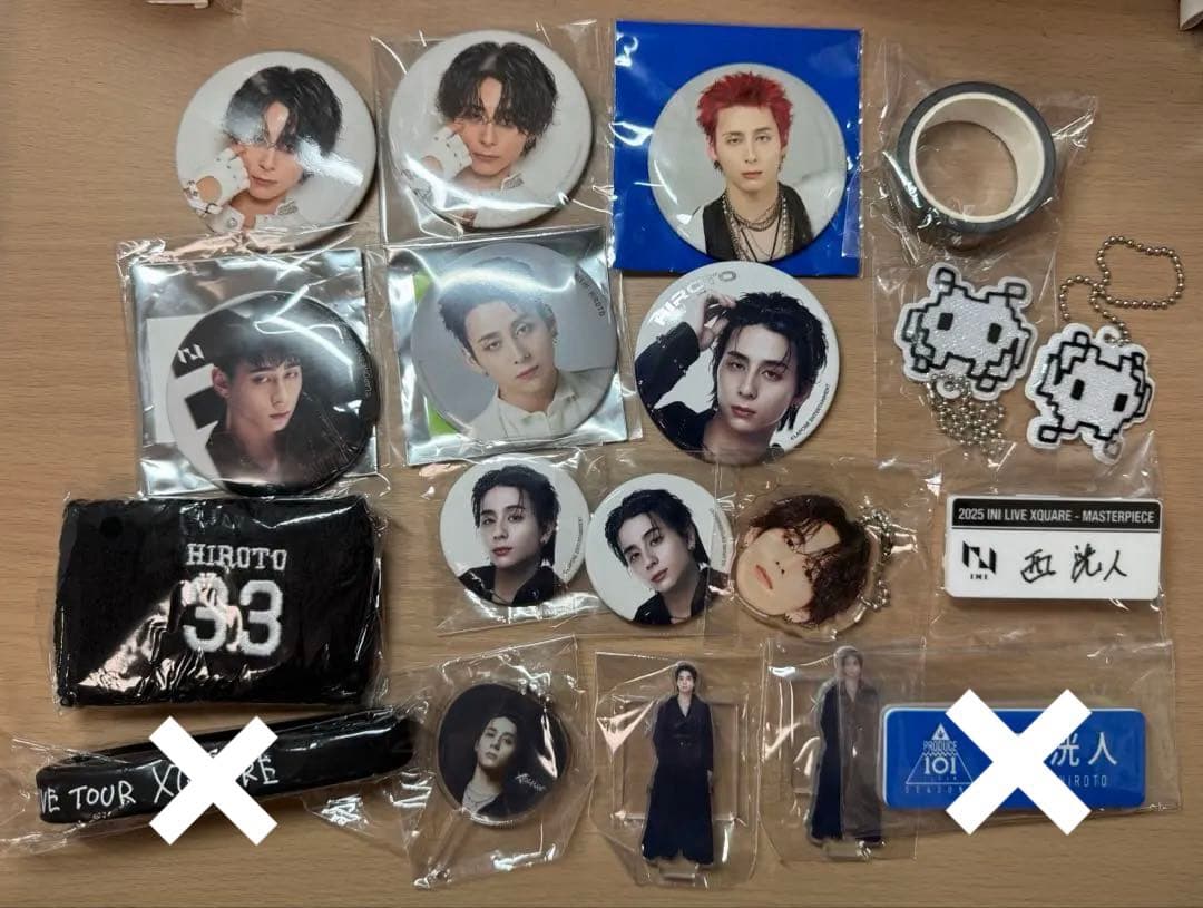 INI 西洸人　カプセルトイ　缶バッジ　アクスタ　アクキー　セット