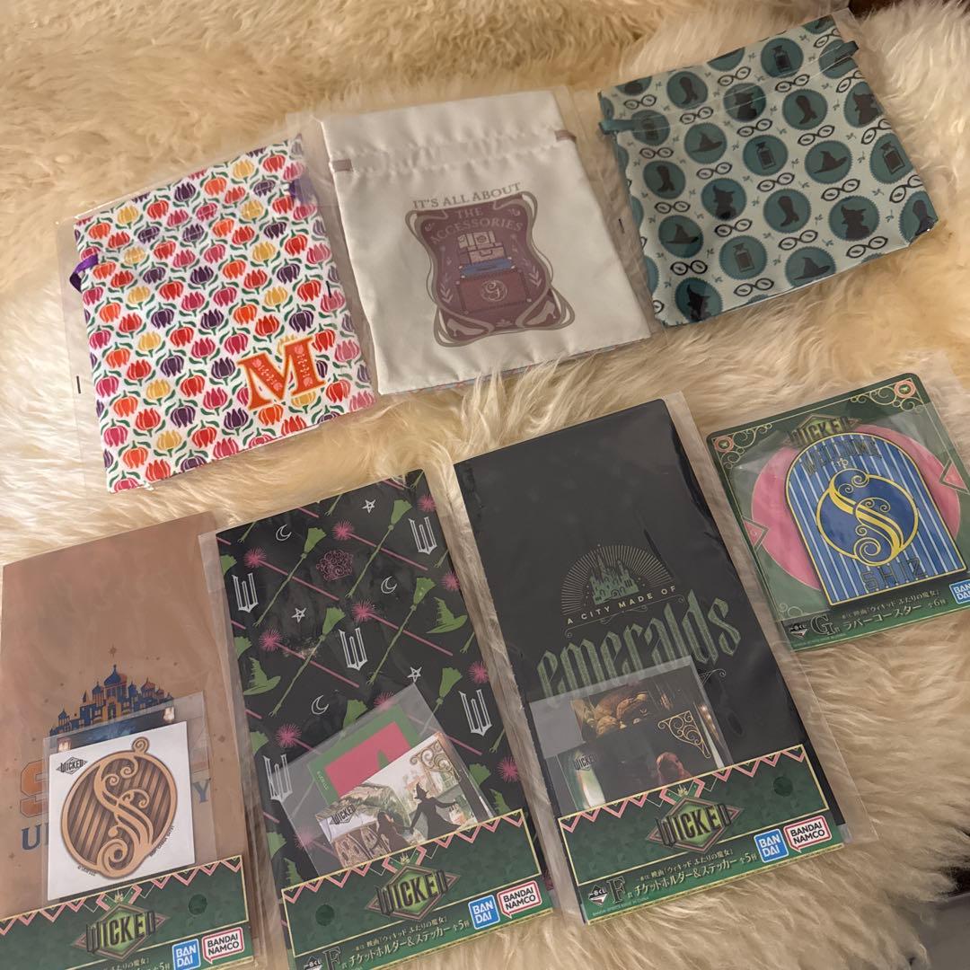 Wicked ウィキッド　一番くじ　ラストワン賞ポスタオル巾着18点セット