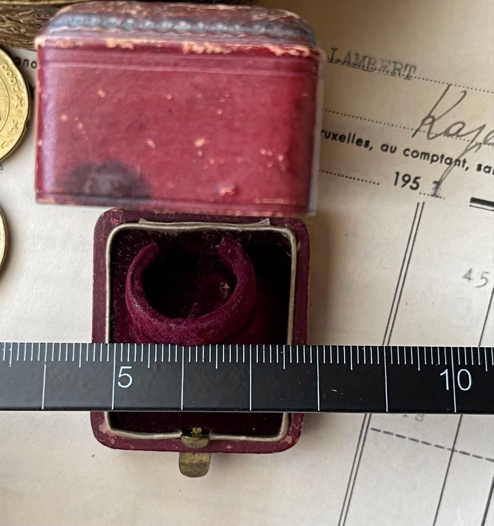 フランスアンティーク　ジュエリーボックス　指輪リングの箱　宝石店