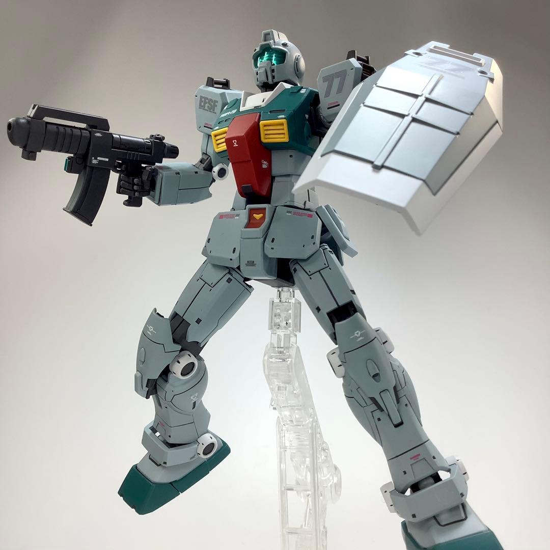 プレバン限定 HG RGM-79 スレッガー専用ジム 塗装済完成品