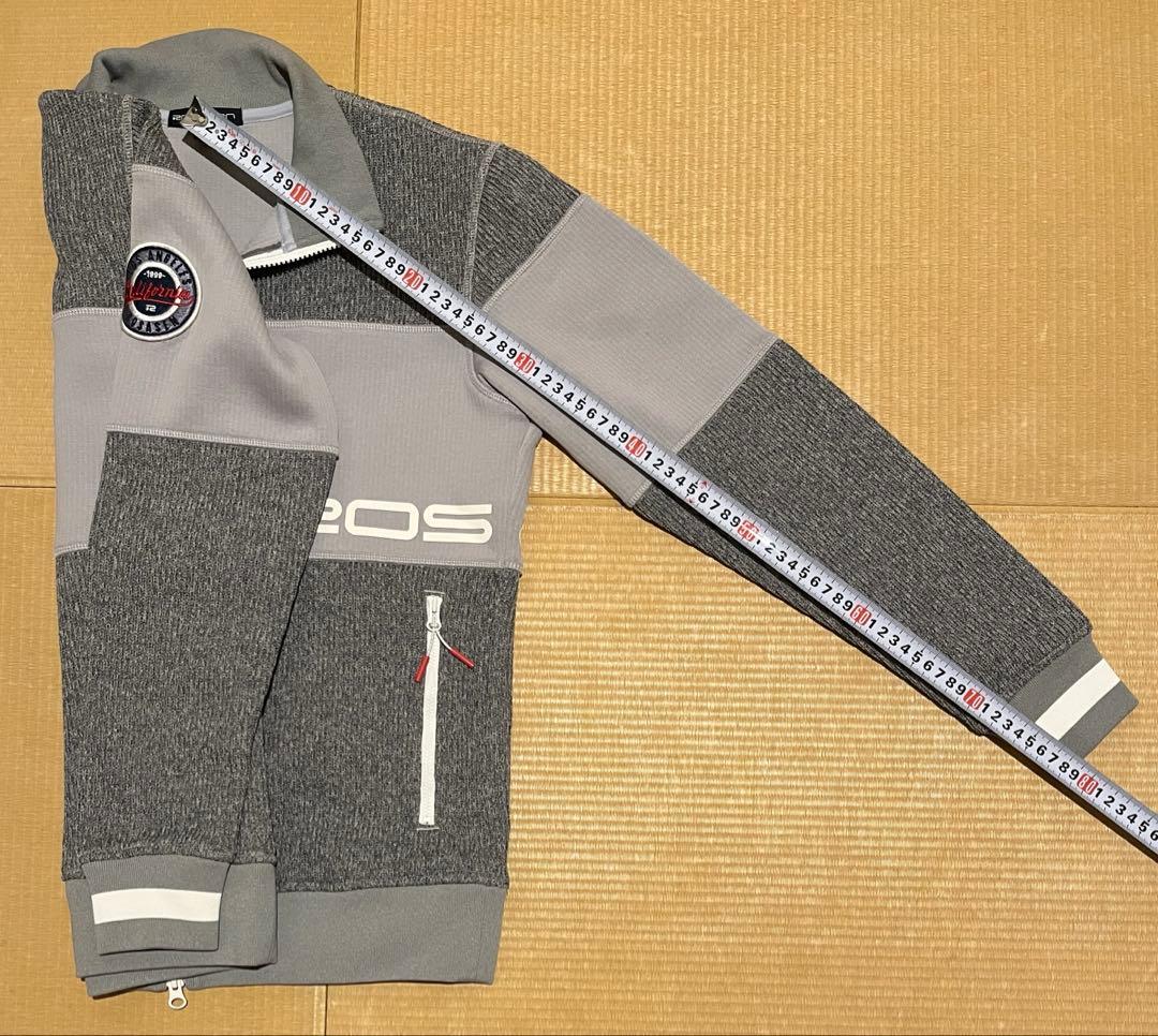 ROSASEN ニットジャケット クォーターゲージブルゾン ゴルフ M グレー