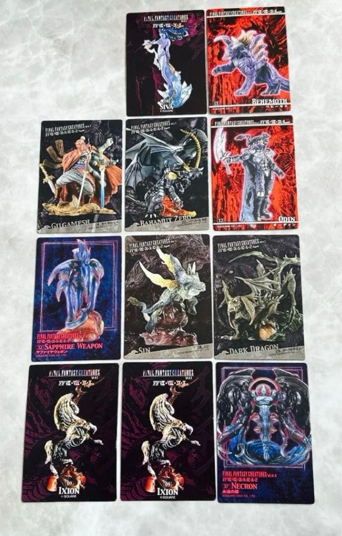 内袋未開封ファイナルファンタジークリーチャーズクリスタルバージョン 11体10種
