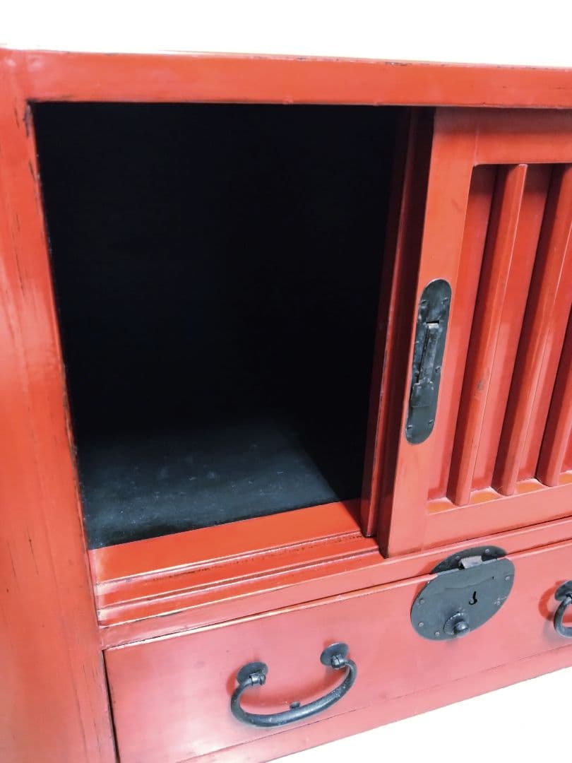 曲線が美しい楕円形のローキャビネット　和にも洋にも　神奈川県座間市での引き渡し可