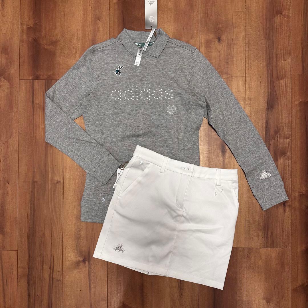 ポロスウェット　ストレッチ　タイトスカート　セットアップ　秋冬　サイズS 新品