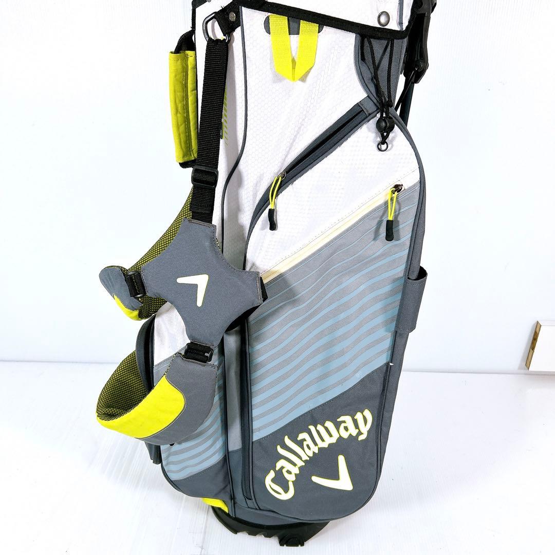 Callaway キャディバッグ スタンドバッグ ホワイト/グレー/イエロー