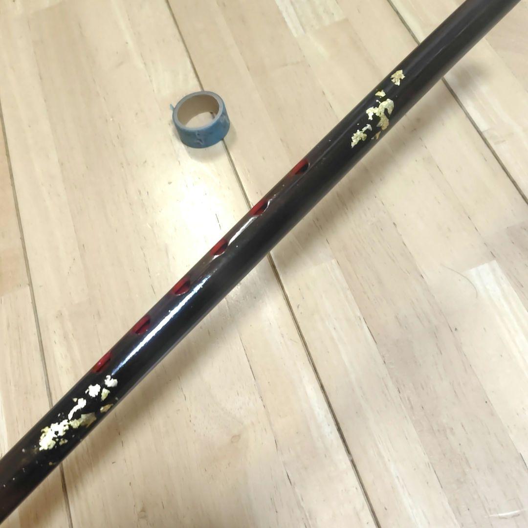 篠笛 六穴五本調子 炙り金箔 ５２