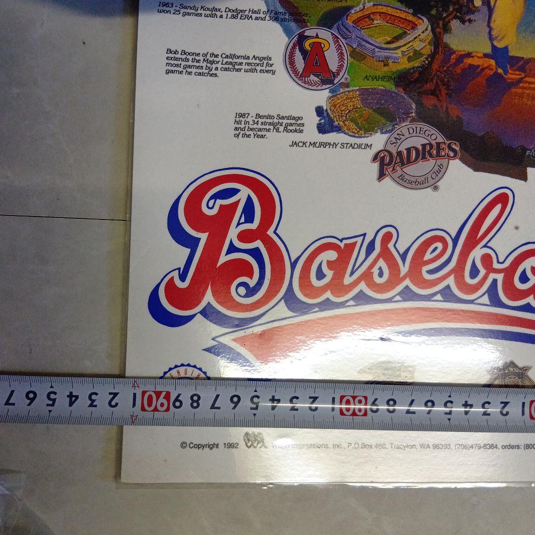 (172)Baseball Map Poster 1992年